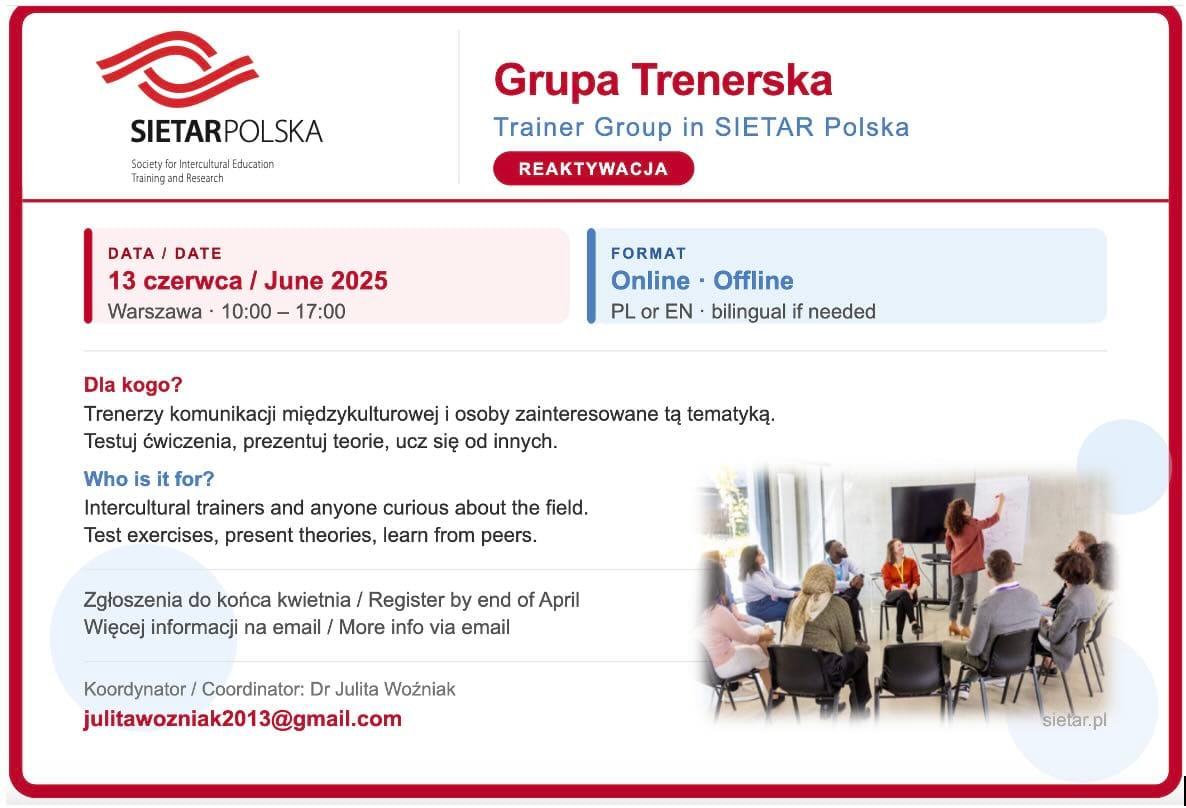 SIETAR Polska - Grupa Trenerska - Trainer Group in SIETAR Polska